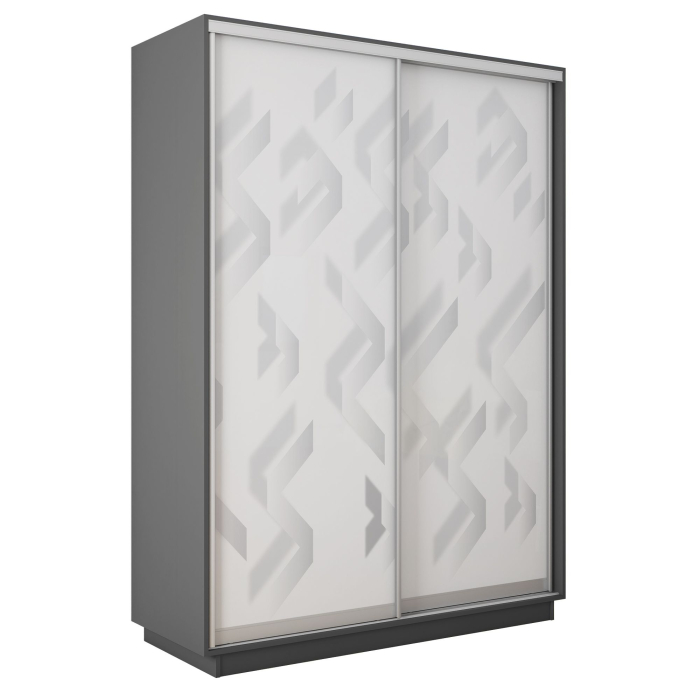 Шкафы-купе 2-х дверные, Шкаф-купе Экспресс 2-х дверный Фотопечать Ленты Стекла 120х45х240