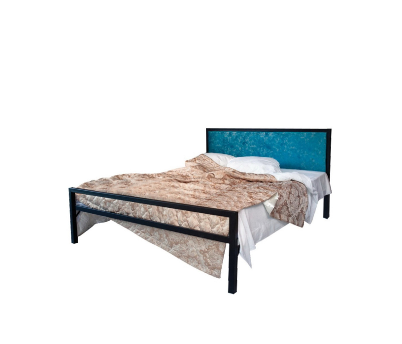 Кровати 120 см, Кровать в стиле лофт Лоренцо 1.2 (Черный)