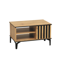 Журнальные столики, Стол журнальный Либерти 51.08, дуб вотан, черный