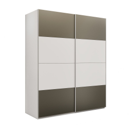 Шкаф-купе Эста 2-х дверный ДСП/Стекла хаки/Доводчик 200х66х240