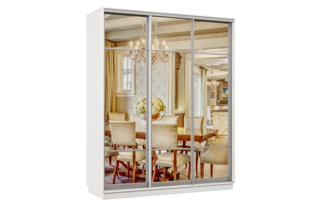 Шкафы-купе 3-х дверные, Шкаф-купе Премьер Лайт 27 (11;11;11) трехдверный