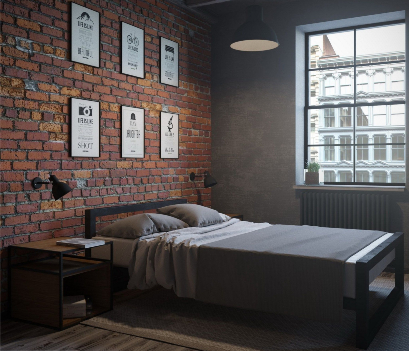 Кровати 180х200, Кровать в стиле лофт Ричмонд 1.8