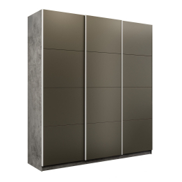 Шкаф-купе Прайм Широкий 3-х дверный Стекла хаки/Доводчики 240х57х230