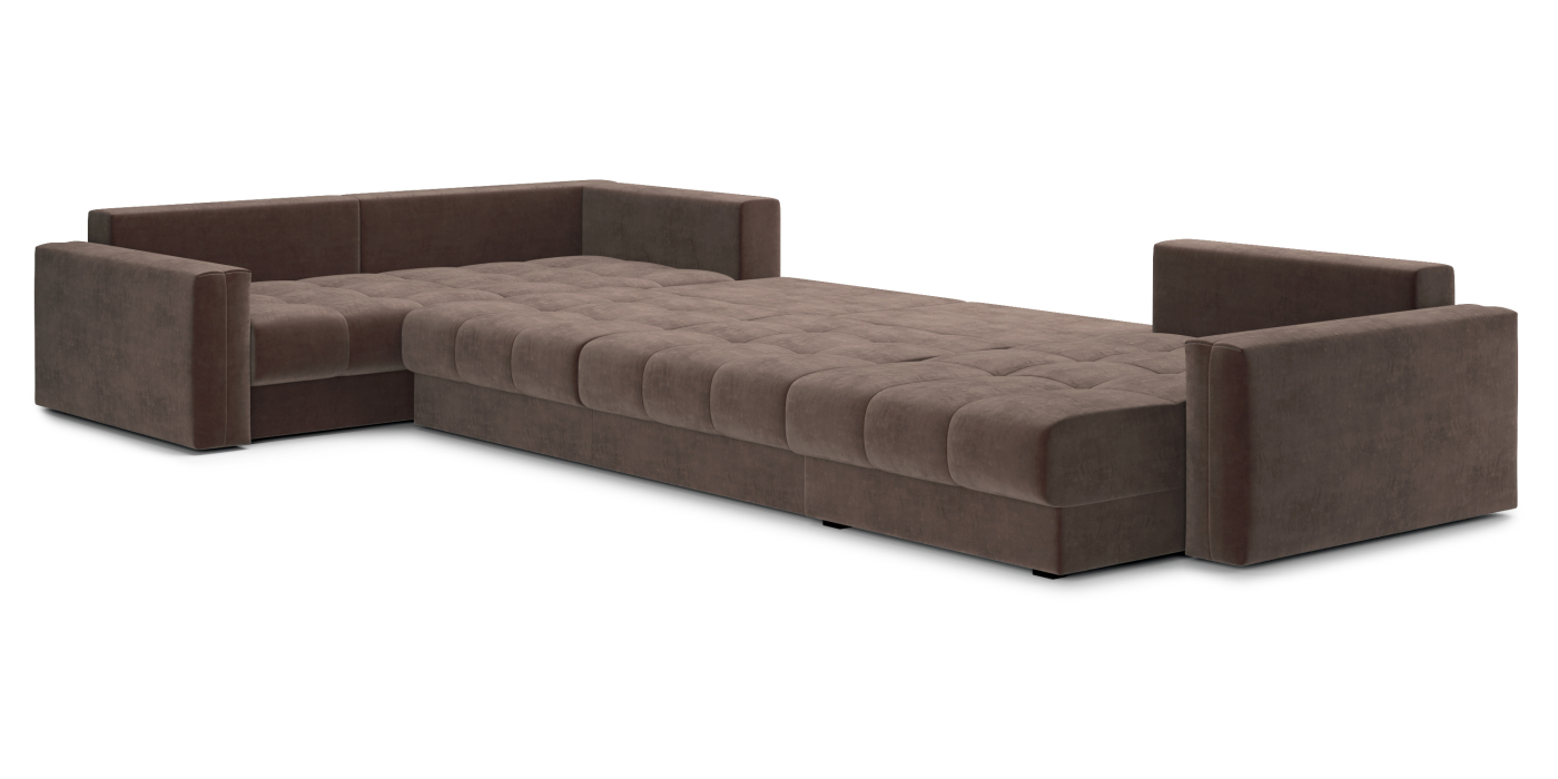 Диваны угловые в гостиную, Диван П-образный Кастел