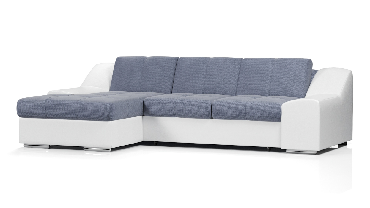 Диваны угловые, Диван-кровать угловой Чикаго дельфин,велюр+экокожа