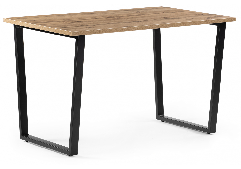 Обеденные столы, Стол деревянный Лота Лофт 140 25 мм (матовый черный)