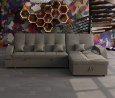 Диваны с ящиком для белья, Модульный диван Майами-2,микровелюр,антивандальная и водостойкая ткань,венеция