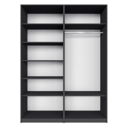 Распашной шкаф Локер 800+800 (Гармошка) с полками слева