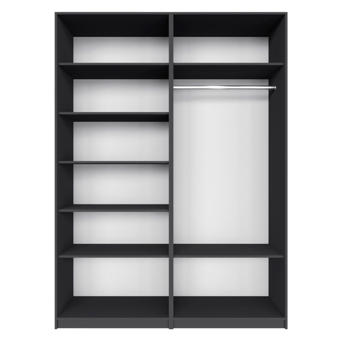 Шкафы распашные, Распашной шкаф Локер 800+800 (Гармошка) с полками слева