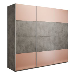 Шкаф-купе Эста 3-х дверный ДСП/Стекла пудра/Доводчик 300х66х240