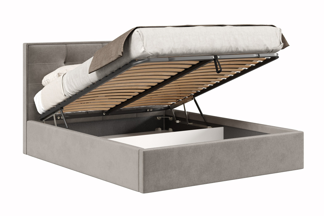Мягкая кровать, Кровать Римини 1600 с подъёмным механизмом