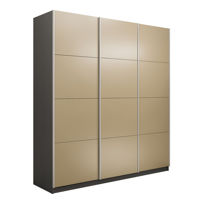 Шкафы-купе 3-х дверные, Шкаф-купе Эста 3-х дверный Стекла фисташка/Доводчик 240х66х240