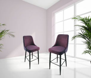 КОМПЛЕКТ Стул барный ZL201900935 (LY1701-15&16 PURPLE) -2 шт
