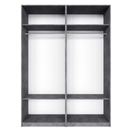 Распашной шкаф Локер 800+800 (Гармошка с системой Push to Move/Левый)