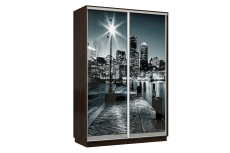 Шкафы-купе, Шкаф-купе Премьер Лайт 03 Ф-1356 двухдверный