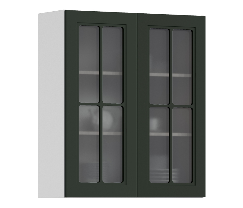 MODERN, MODERN шкаф навесной со стеклом 2 дв 80х93 см