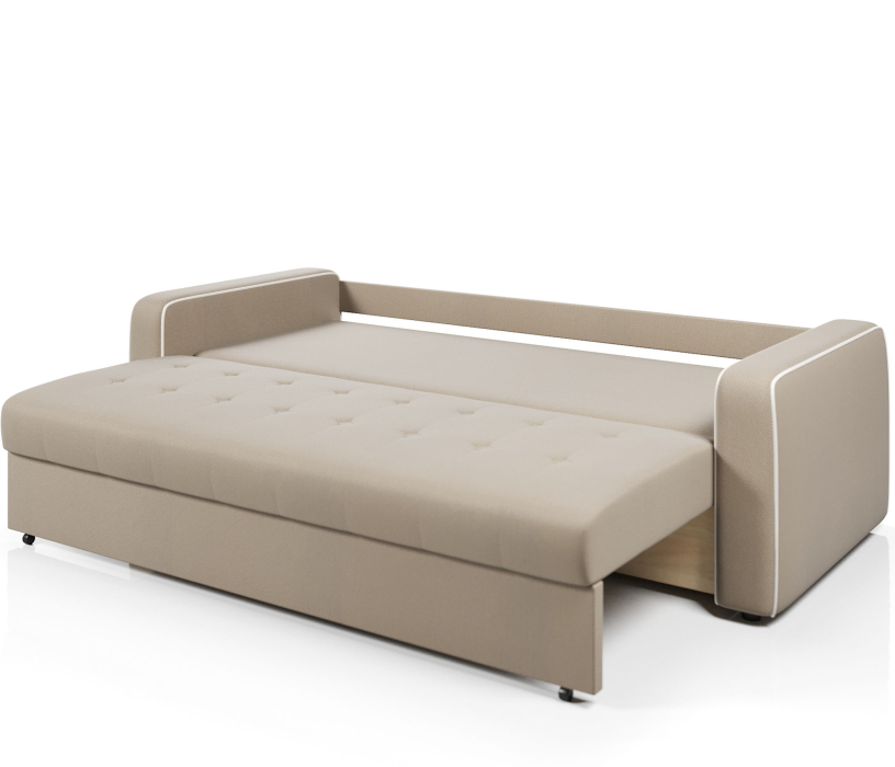 Диваны еврокнижки, Диван-кровать прямой Атланта с кантом еврокнижка,велюр