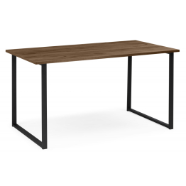 Деревянный стол Лиман 140 х 80 (черные ноги)