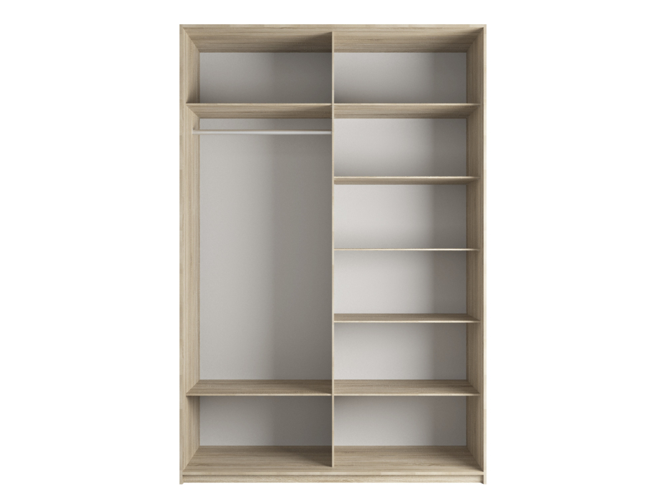 Шкафы-купе 2-х дверные, Шкаф-купе Эста 2-х дверный Стекла фисташка/Доводчик 160х66х240