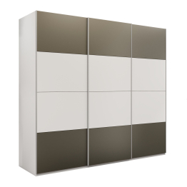 Шкаф-купе Эста 3-х дверный ДСП/Стекла хаки/Доводчик 270х66х240