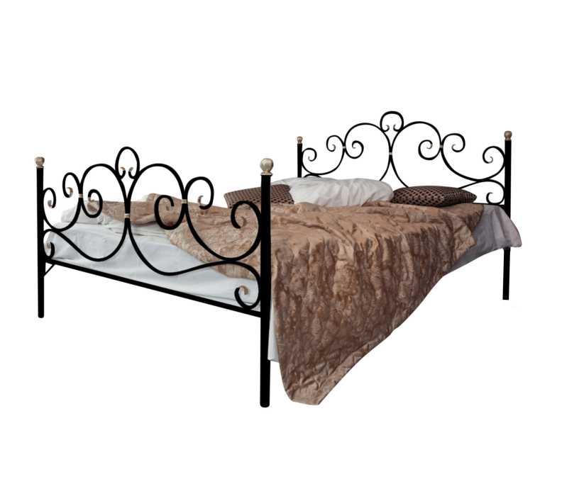 Кованые кровати, Кованая кровать Флоренция 1.4 с двумя спинками
