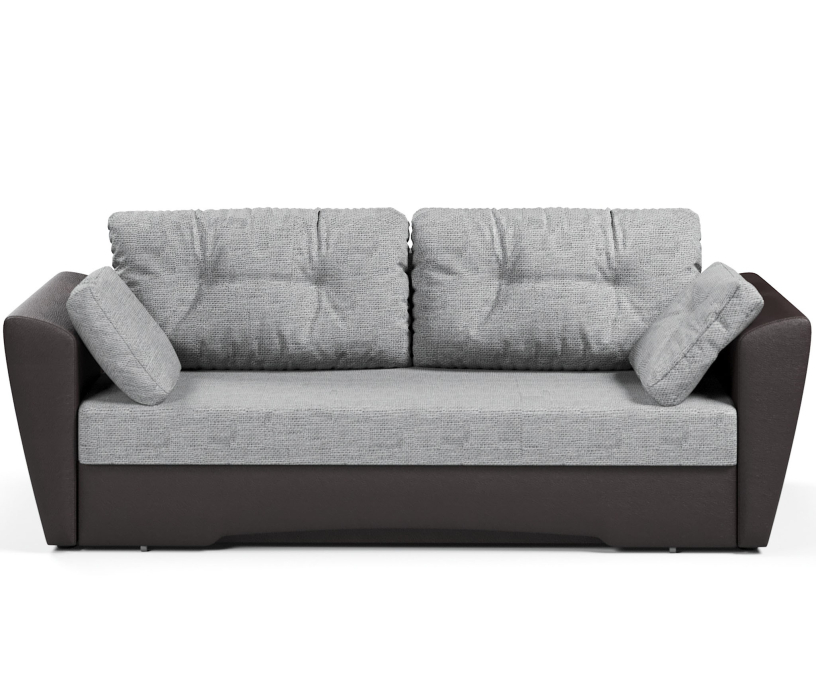 Диваны прямые, Диван-кровать прямой Амстердам еврокнижка,рогожка+экокожа