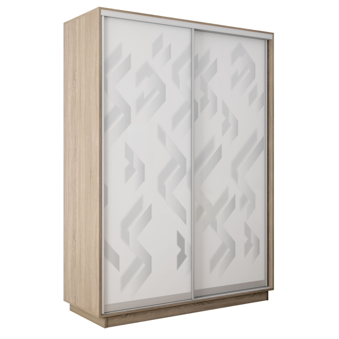 Шкафы-купе 2-х дверные, Шкаф-купе Экспресс 2-х дверный Фотопечать Ленты Стекла 120х60х240