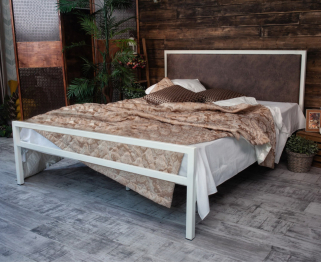 Кровать в стиле лофт Лоренцо 1.2 (Белый)