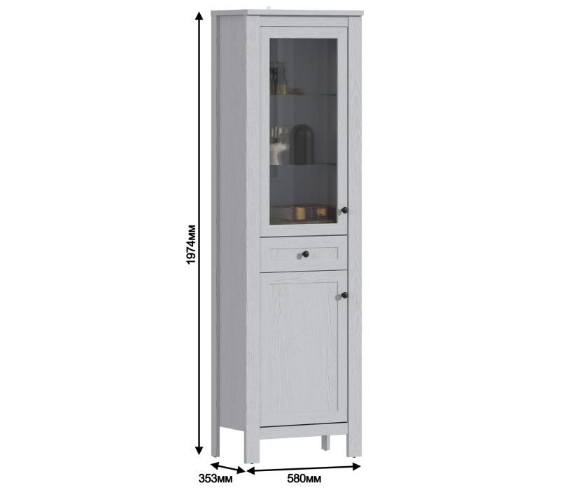 Стеклянные, Гермес СБ-3091 Шкаф-витрина