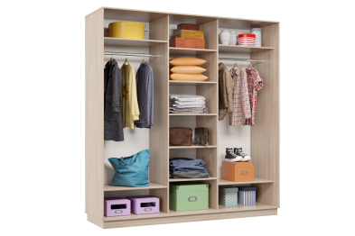 Шкаф-купе Премьер Лайт 44 (08;11;08) трехдверный