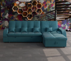 Диваны с ящиком для белья, Модульный диван Майами-2,микровелюр,антивандальная и водостойкая ткань,венеция
