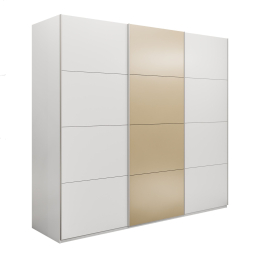 Шкаф-купе Эста 3-х дверный ДСП/Стекла фисташка/Доводчик 300х66х240