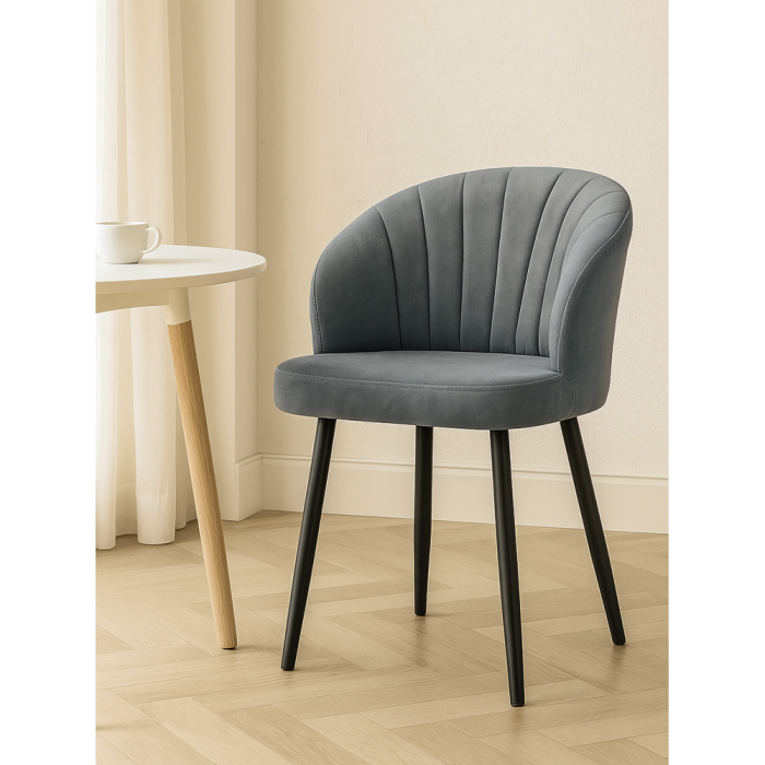 Стулья, Стул на металлокаркасе Бэнбу некрутящийся marseille (чёрный)