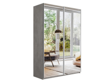 Шкафы-купе 2-х дверные, Шкаф Прайм дуо Зеркало+зеркало 2300 х 1400 х 570