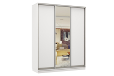 Шкафы-купе 3-х дверные, Шкаф-купе Премьер Лайт 35 (02;01;02) трехдверный