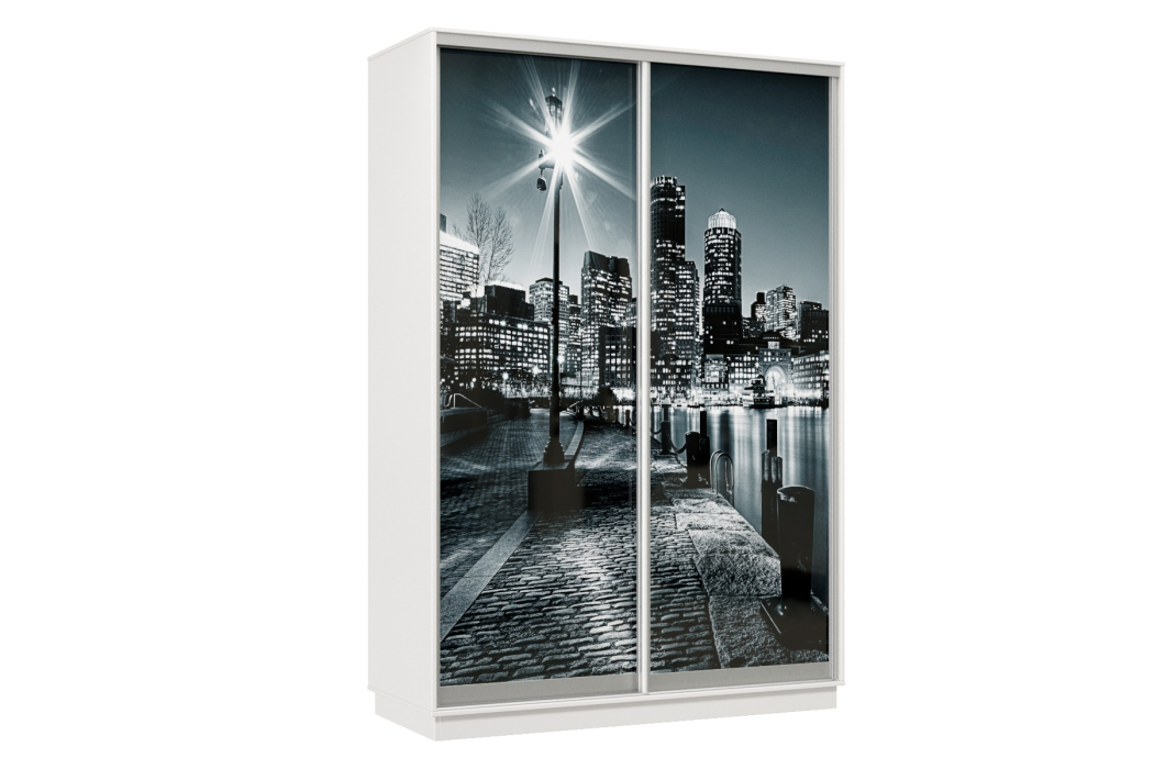 Шкафы-купе, Шкаф-купе Премьер Лайт 12 Ф-1356 двухдверный