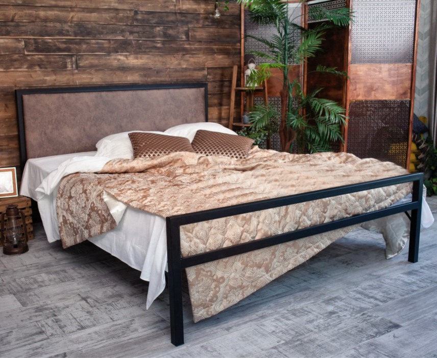 Кровати 120 см, Кровать в стиле лофт Лоренцо 1.2 (Черный)