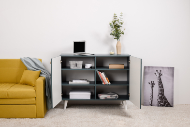 Комод Либера 16.230.01, бензин, белый шагрень