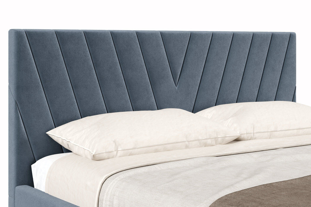 Мягкая кровать, Кровать Палермо 1800 с подъёмным механизмом, велюр