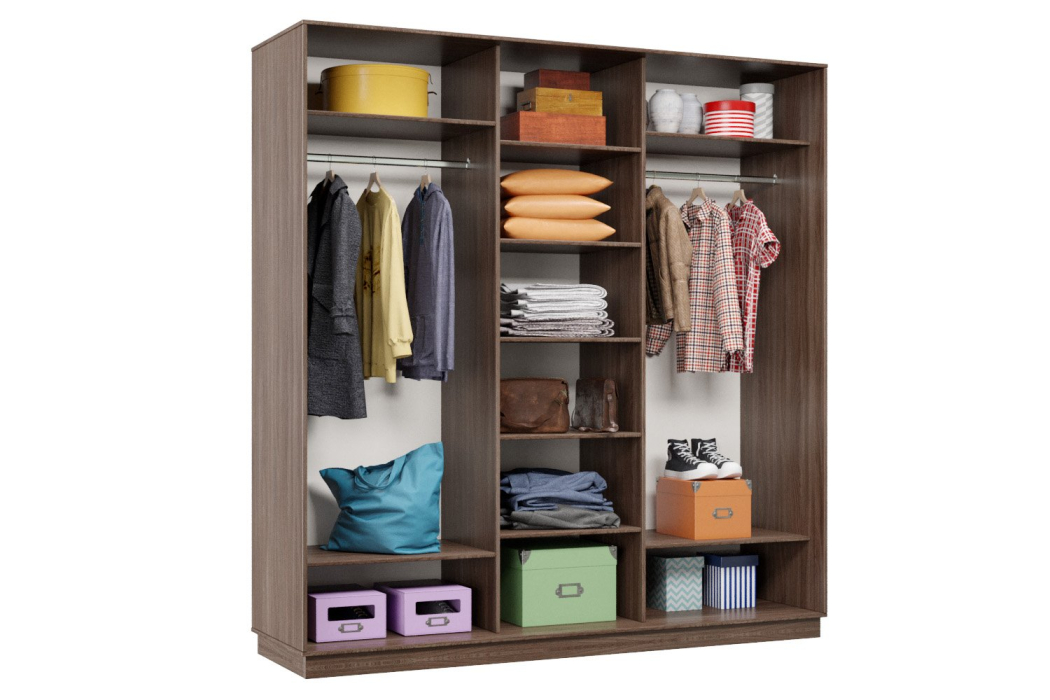 Шкафы-купе, Шкаф-купе Премьер 44 ясень шимо темный