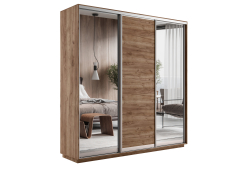Шкафы-купе, Шкаф-купе Экспресс Медиум (2 зеркала) трио 2200 x 2400 x 600