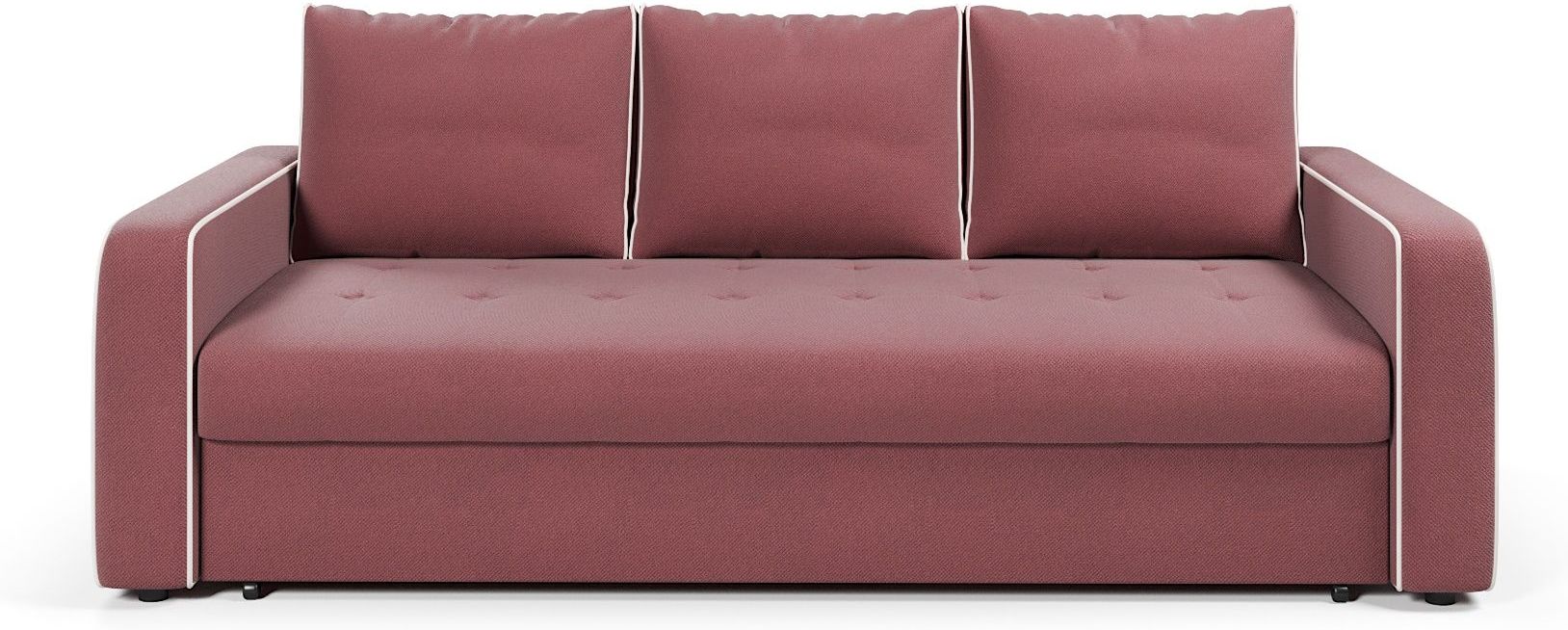 Диваны еврокнижки, Диван-кровать прямой Атланта с кантом еврокнижка,велюр