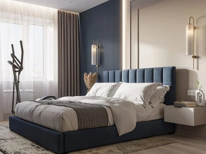 Мягкая кровать, Кровать Жардин Нова, с подъемным механизмом, 180*200, ground 06