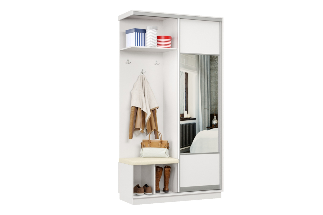 Прихожие, Прихожая Премьер 02 Лайт 05 Левая Мягкая