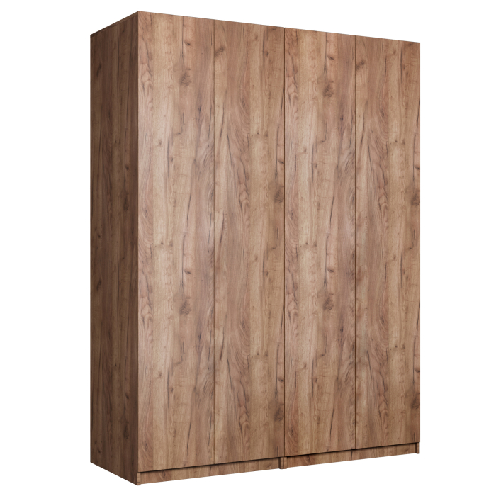 Шкафы распашные, Шкаф складной Е1 Локер ("Гармошка" с системой Push to Move/Правый)162х52.5х220 см,с полками и двумя модулями