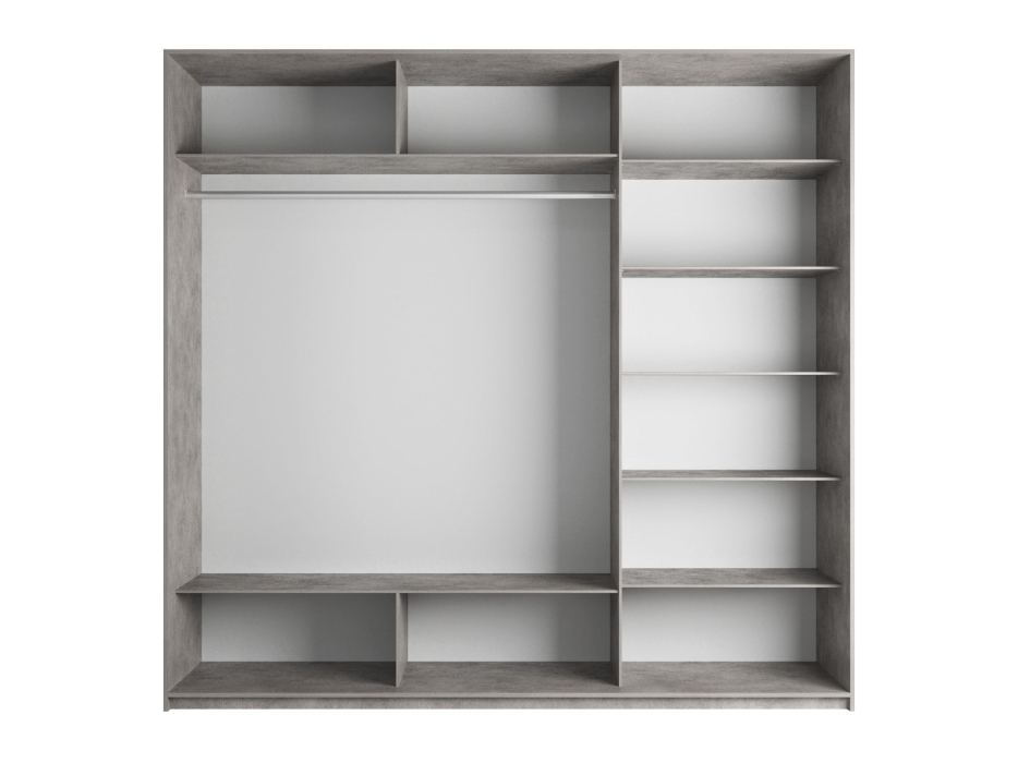 Шкафы-купе 3-х дверные, Шкаф-купе Прайм 3-х дверный Стекла черные/ДСП/Доводчики 180х57х230