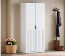 В спальню, Шкаф двухдверный Макс 1000 мм, вариант №2 (ЛДСП/МДФ)