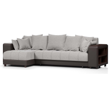 Диваны угловые в гостиную, Диван-кровать угловой  Дубай еврокнижка,велюр+экокожа