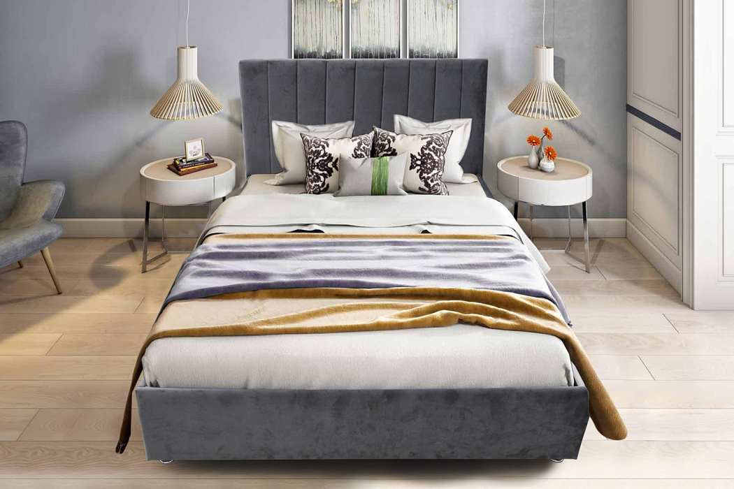 Мягкая кровать, Кровать Жардин Нова, с подъемным механизмом, 180*200, ground 06