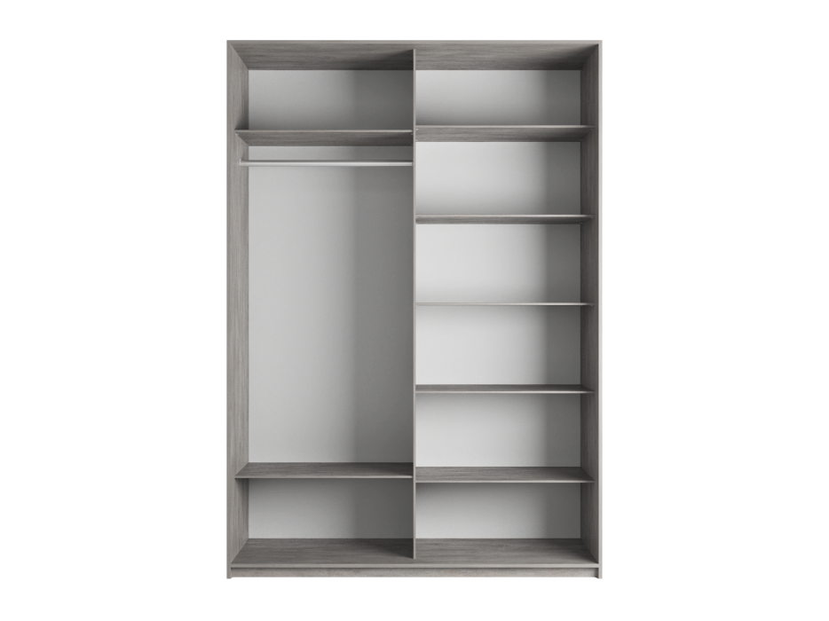 Шкафы-купе 2-х дверные, Шкаф Прайм дуо ДСП+зеркало 2300 х 1600 х 570